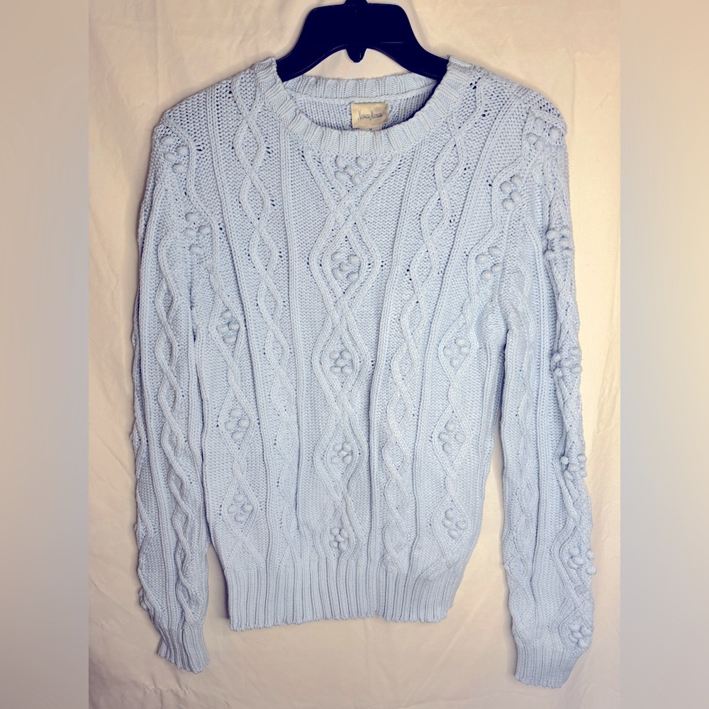 Neiman Marcus Vintage 100% cotton cable knit sweater